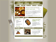 Tablet Screenshot of kanakindiarestaurant.com